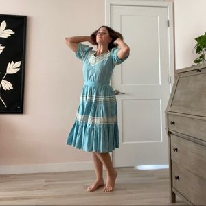 1950s Gingham Patio Dress
